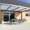 Pergola alu auvent ollymp NYX toiture alvéolaire